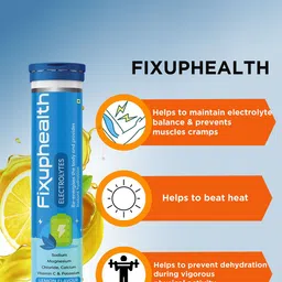 Fixuphealth Set Of 3 Electrolytes Vit C Effervescent Tablets- 20 Tablets Each image 3