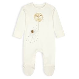 mothercare Infant Unisex Off White Animal Print & Embroidered Round Neck Rompers-16