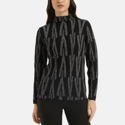 Kazo Black & Silver Knitted Pullover-image-61