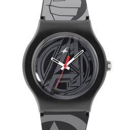 Fastrack Unisex Black Marvel Avengers Analogue Watch 9915PP93-10