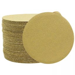 Sceptre Gold PSA Sanding Disc 5", 125mm Fine Grinding with Max Speed 15200 RPM for Handicraft Manufacturing Polishing of Metal & Non-Metallic Material (Yellow Golden, Pack of 100)-picture-36