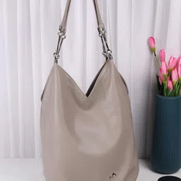 Metro Women Solid Structured Handheld Bag-78