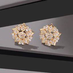 Fida American Diamond White Stud Earrings-73