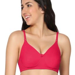 IN CARE Pink Cotton T-Shirt Bra-image-22