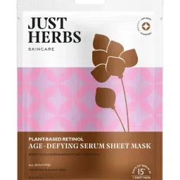 JUST HERBS Plant-Based Retinol Age-Defying Serum Sheet Mask-image-29