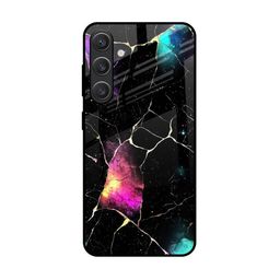 QRIOH Cosmic Canvas Printed Lightweight Silicone Samsung Galaxy S25 5G Glass Back Case-image-99