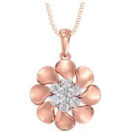 Joyalukkas 18 Kt Gold & Diamond Pendant with Chain-image-54