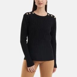 Kazo Black Striped Pullover-picture-18