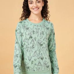Dreamz by Pantaloons Green Cotton Printed Sweatshirt-image-39