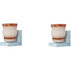 SOMIL Brown Glass Cylinder Printed Wall Lamps-image-15
