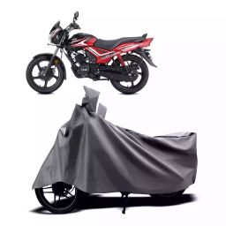Auto Pearl Two Wheeler Cover with Bag for TVS Star City Plus BS6, Silver-image-58