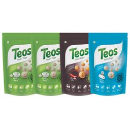 Teos Nutri Pops Roasted Makhana Snacks Cream and Onion Piri Piri & Salt and Pepper 4 x 70 g-3