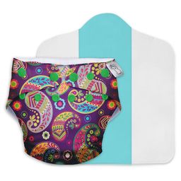SuperBottoms Reusable and Washable Cloth Diapers for Babies Cloth Diaper Freesize Uno Traditional Print - Multicolor-9
