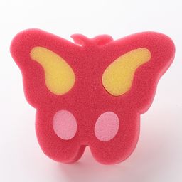 Bath Sponge Butterfly Shaped - Red-image-68