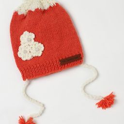 The Original Knit Handmade Floral Applique Embroidered Cap - Orange-picture-15