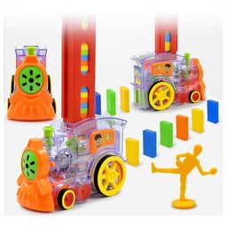 NIYAMAT Domino Train Set with Light & Sound for Kids Building Blocks Stacking Tile Game For Kids Playing - 40 Pcs-11