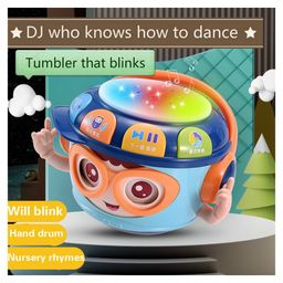 Sanjary Rocking Dj Tumbler Drummer Light Music Toy for Kids Color Design May Vary-18