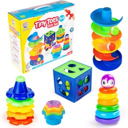 Ratna's 5 in 1 Tiny Tots Gift Set Toys for Infants & Toddlers - White-18