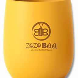 ZoZoBaa Silicone Baby Drinking Cup with Easy Grip | Multipurpose Tiny Cups for Infants First Stage Training | Bpa-Free, Unbreakable Non Sippy Cup for Toddlers (Mango Yellow)-37