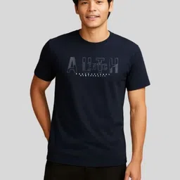 SUN 'N' SUMMER Typography Printed Round Neck Short Sleeves T-shirt-image-74