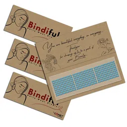Comet Busters Bindiful Set Of 3 Daily Wear Traditional Bindis- Turquoise Blue-2