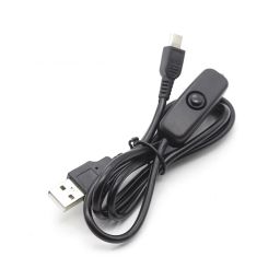 5V 3A Micro USB Cable with Switch USB Power Cable with On/Off Switch Raspberry Pi USB Cable with Power Switch for Raspberry Pi 3 Model B+ - QR2065V 3A Micro USB Cable with Switch USB Power Cable with On/Off Switch Raspberry Pi USB Cable with Power Switch for Raspberry Pi 3 Model B+ - QR206 image 1
