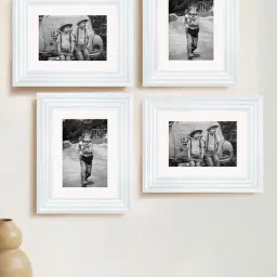Art Street Synthetic Wood White Photo Frame (6 x 8 Inch) - Set of 4-picture-21