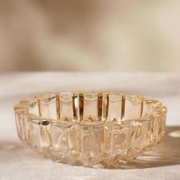 Pure Home and Living Brown Glass Large Round Ash Tray-image-1