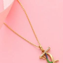 Malabar Gold and Diamonds 18k (750) BIS Hallmark Yellow Gold Pendant For Kids-picture-28