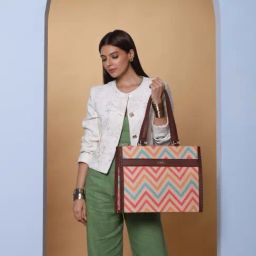 ZOUK WavBeach Printed Tote Handbag-4