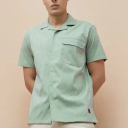 Code By Lifestyle Sage Regular Fit Embroidered Shirt-image-92