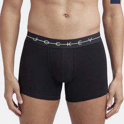 Jockey Pack Of 2 Combed Cotton Trunks NY16-0205-NV-BL-14