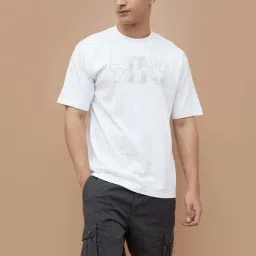 Fame Forever By Lifestyle White Cotton Regular Fit Printed T-Shirt-picture-45