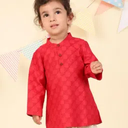 Fabindia Infant Boys Red Printed Kurta-picture-7