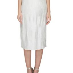 ATTIC SALT White Knee Length Skirt-image-38