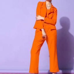 SELVIA Orange Maxi Co-Ord Set-11