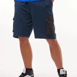 Bewakoof Blue Relaxed Fit Others Cargo Shorts-image-22