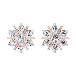 Sparkles Lab Grown Diamond 14k (585) Rose Gold Earring for Women-image-114