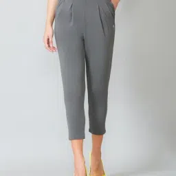 Van Heusen Grey Mid Rise Pants-image-51