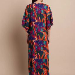 Secret Wish Multicolor Abstract Print Kaftan image 2
