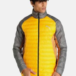 Puma Yellow & Grey Full Sleeves High Neck Jacket-image-20