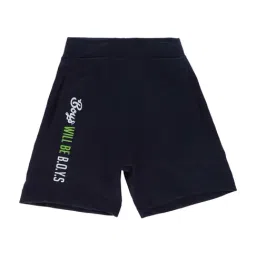 Dyca Kids Navy & White Cotton Printed Shorts-16