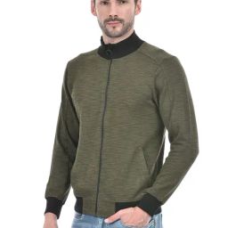 NUMERO UNO Olive Regular Fit Jacket image 3
