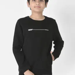 Crimsoune Club Kids Black Printed Full Sleeves Sweatshirt-image-51