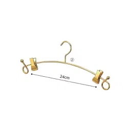 AS ONE Steel Lingerie Hangers Gold Gold plating W27.2 cm, 61-201-8-2-33