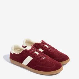 LUNA BLU by Westside Burgundy Lace Up Sneakers-image-98