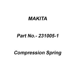 Makita Compression Spring Size 7 for 3501N, Part No 231005-1-picture-11