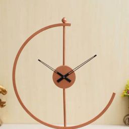 CHRONIKLE Copper Iron Analog Office Desk Table Clock-image-2