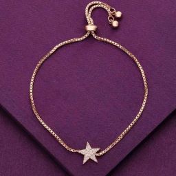 Kai Jewel Sterling Silver Rose Gold The Starry Presence Adjustable Bracelet-image-33