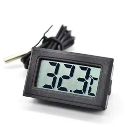 Paxmax Black Digital Thermometer with LCD for Fridge or Aquariums with Wired Probe-3
